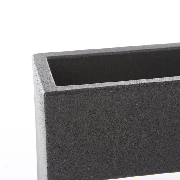 MURO NANO 25x8/16 designerska doniczka prostokątna grafitowa