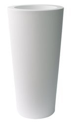 ILIE 37/75 doniczka okrągła wysoka biała