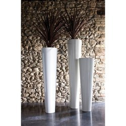 NARNYA 30/100 donica stalowa smukła biała RAL9010