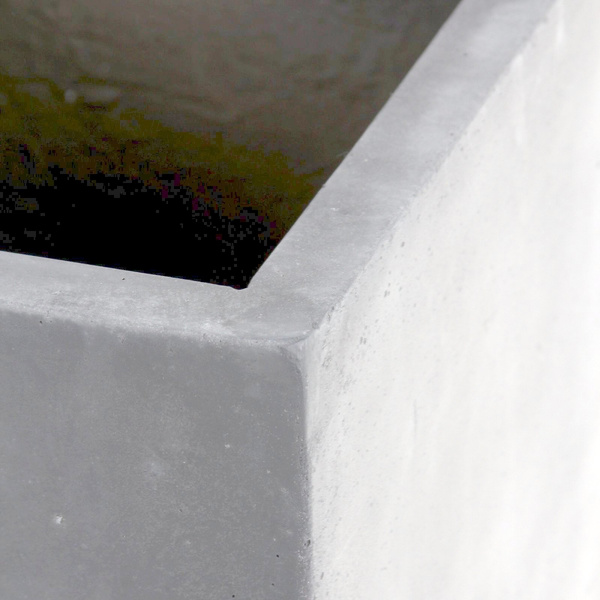 DIVISION PLUS 30x30/34 doniczka betonowa kwadratowa szara naturalny beton