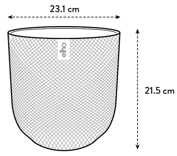Jazz Elho 23 designerska osłonka biała silky white