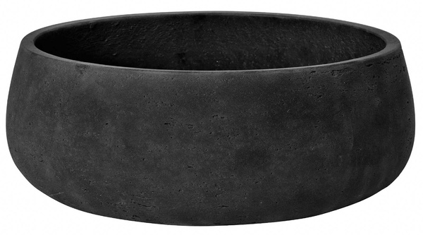 Eileen L 35/13 czarna misa kamienna do ogrodu / black washed