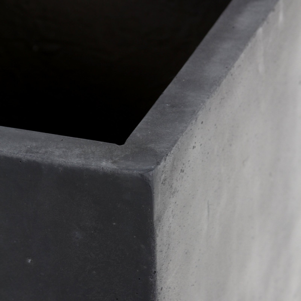 DIVISION 35x35/80 donica betonowa wysoka grafitowa