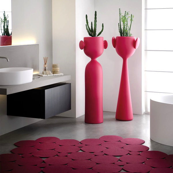 RENE 41/126 designerska wysoka donica zielona