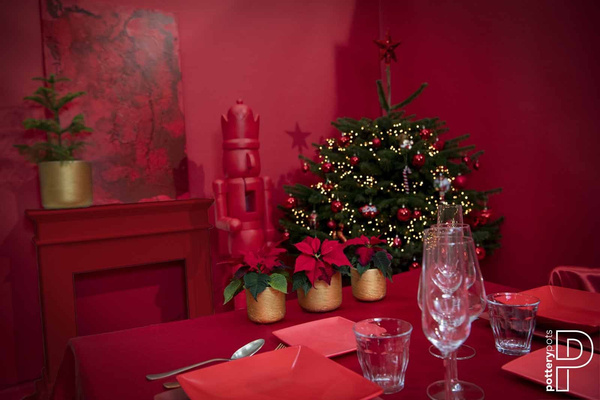 Charlie XXS 10,6/9,9 okrągła doniczka kamienna złota metalik