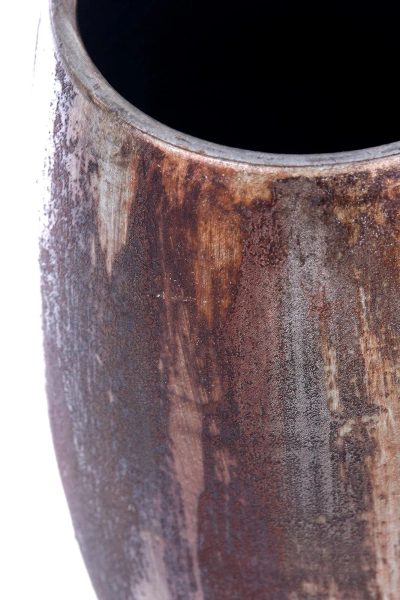 Roel 28/70 wysoka ceramiczna waza rdzawa