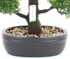 Sztuczne drzewko Bonsai Fikus mini 43 cm w brązowej doniczce