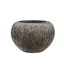 UNIVERSE WATERFALL GLOBE 39/27 ręcznie zdobiona donica kula brązowa