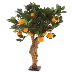 Sztuczne drzewko pomarańczowe Bonsai 65 cm