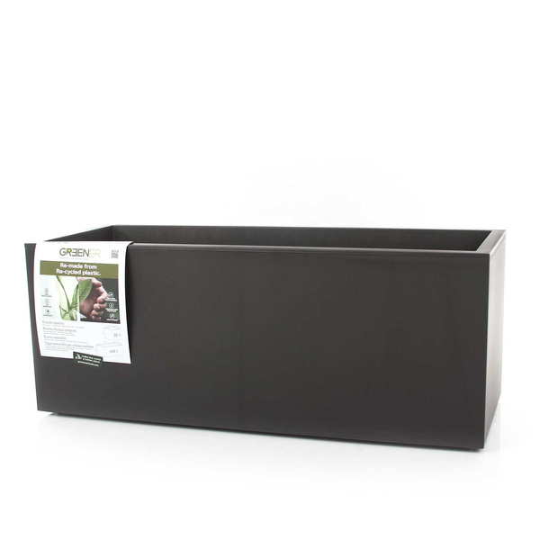 Kebe Casetta 100x40/40 donica prostokątna na kółkach antracytowa