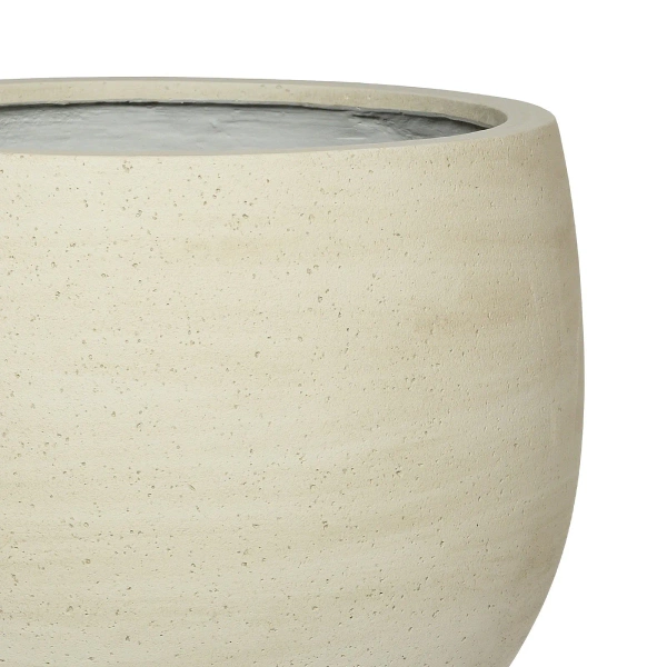 Mini Orb L 32/27 kulista donica kamienna beżowa beige washed