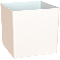 OSLO 31x31/31 donica kubik kwadratowa biała