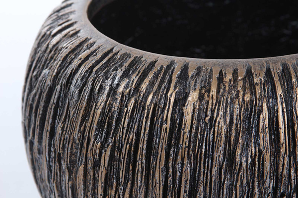 UNIVERSE WATERFALL GLOBE 28/20 doniczka kula brązowa ręcznie zdobiona