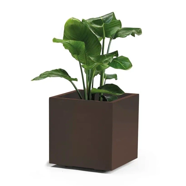 Kebe Quadro 40x40/40 donica na kółkach brązowa