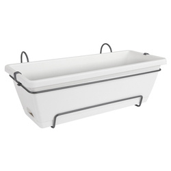 Barcelona Elho 50x29/21 doniczka balkonowa wisząca podłużna biała