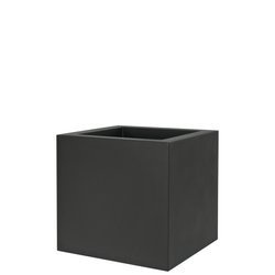 KUBE 30x30/30 doniczka kubik kwadratowa niska grafitowa czarna perła