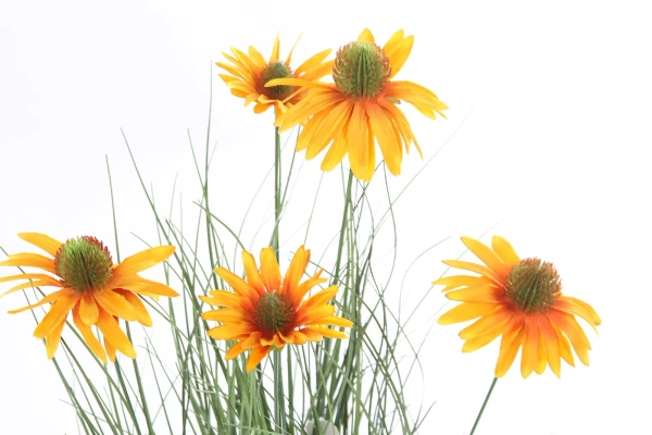 Sztuczna rudbekia 60 cm pomarańczowe kwiaty