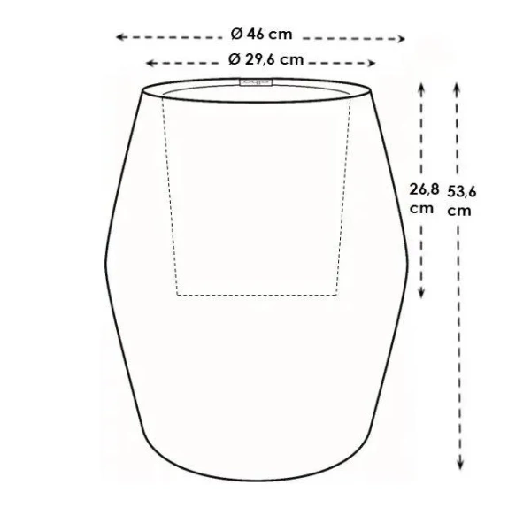 June Split High 46/53 wysoka osłonka śliwkowa vintage plum