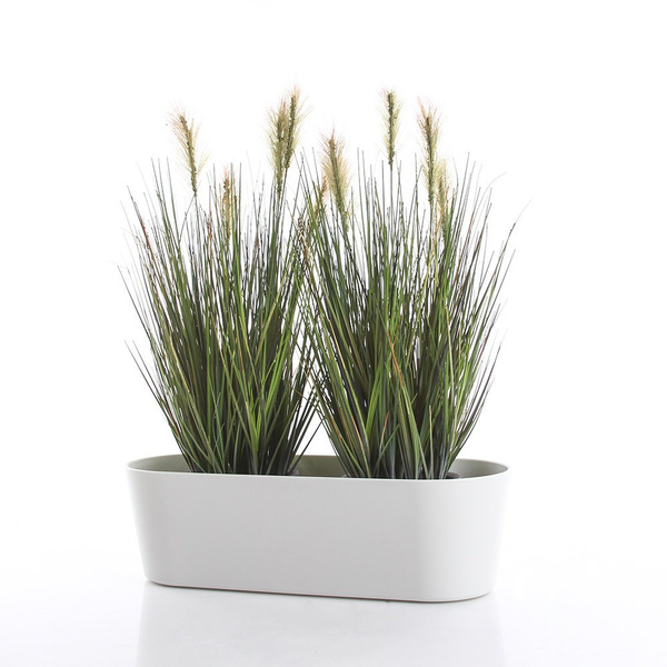 Flori 51x19/15 cm doniczka podłużna biała