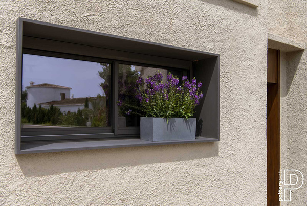 Balcony S 50x20/20 prostokątna doniczka szara