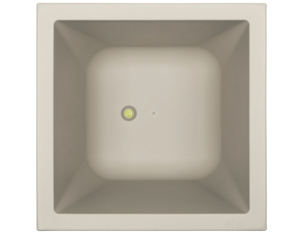 Vivo Structure 40x40/41 donica kwadratowa szara niska popielata warm grey