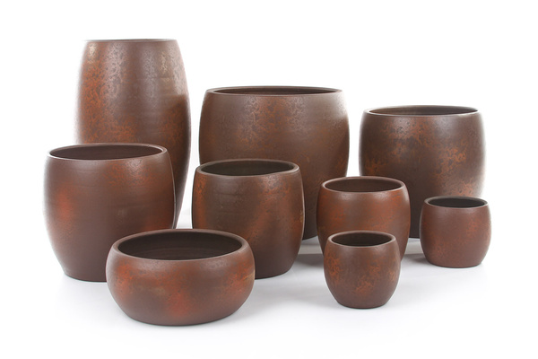 Lester 14/12 kulista osłonka ceramiczna rdzawy kamień