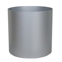 Elegance 48/39 donica cylindryczna srebrna połysk / silver glanzend