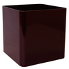 CUBIK 11x11/11 doniczka kwadratowa niska ciemny burgund