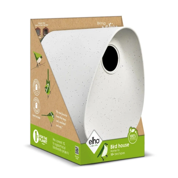 Essential domek budka dla ptaków szary fibrous grey