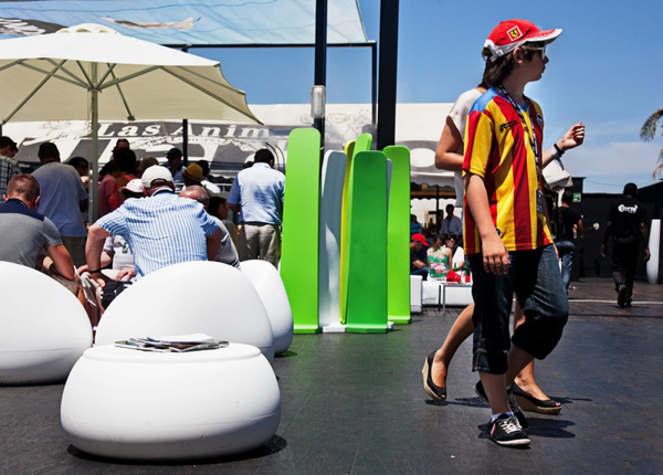 Gradient 180 cm zielony