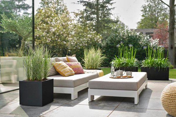 VIVO NEXT SQUARE 30x30/30 czarna donica kwadratowa