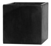 Fleur S 15x15/15 osłonka kubik czarna mat