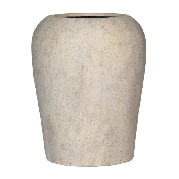 Lena M 55/70 wysoka donica kamienna beżowa travertine