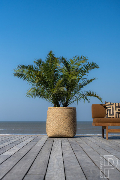 Kobe M 40x40/41 donica z bambusa naturalna