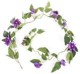 Sztuczny Powojnik Clematis girlanda 180 cm purpurowo-niebieska