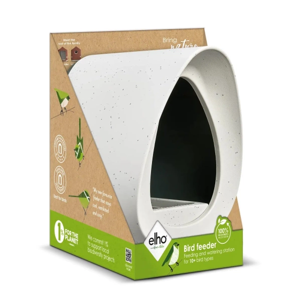 Essential karmnik dla ptaków szary fibrous grey