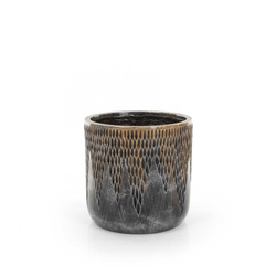 UNIVERSE COMET CYLINDER 28/27 cylindryczna doniczka brązowa