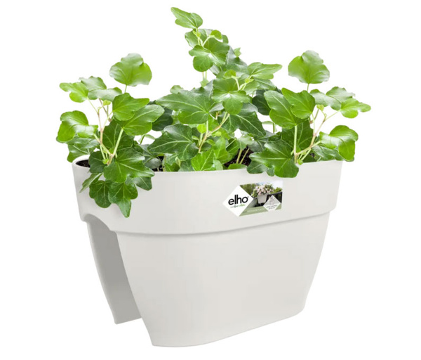 Vibia Flower Bridge 40 doniczka na balustradę biała silky white