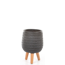 CORDA 22/32 czarna osłonka na drewnianych nóżkach