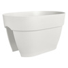 Vibia Flower Bridge 40 doniczka na balustradę biała silky white