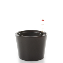 Zestaw do hydroponiki Leni 11/9 Vasa osłonka ceramiczna antracytowa