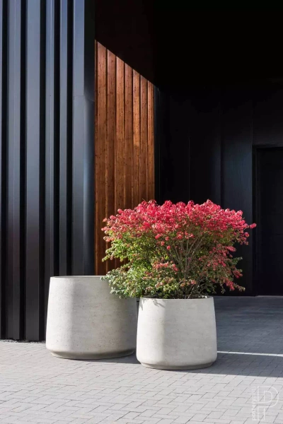 Jumbo Patt M 119/97 duża donica kamienna beżowa