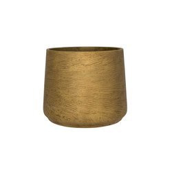 Patt XL 23/19,5 doniczka kamienna złota metalik