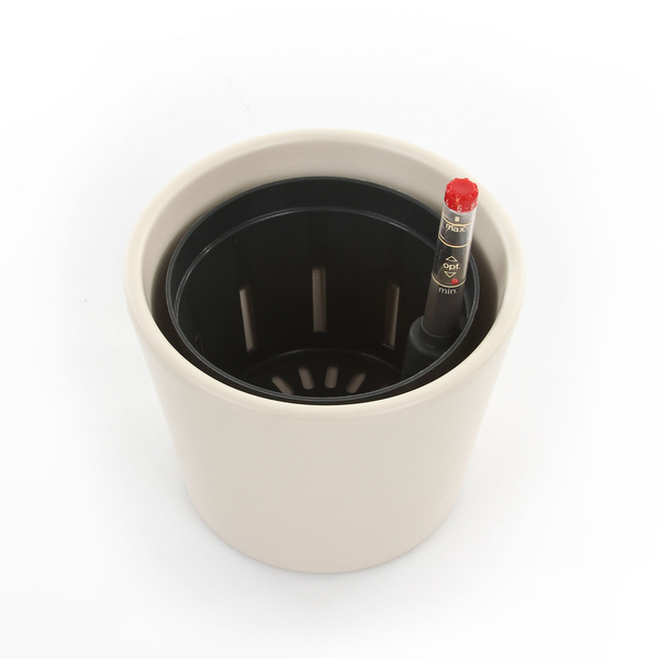 Zestaw do hydroponiki Leni 9/7 Vasa w kremowej osłonce ceramicznej