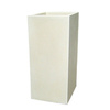 CUBOTTI kubis 37x37/90 wysoka donica kwadratowa kremowa