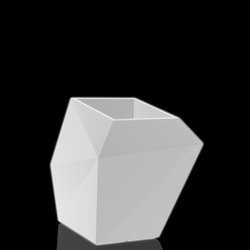 FAZ 66x55/70 donica designerska podświetlana biała LED