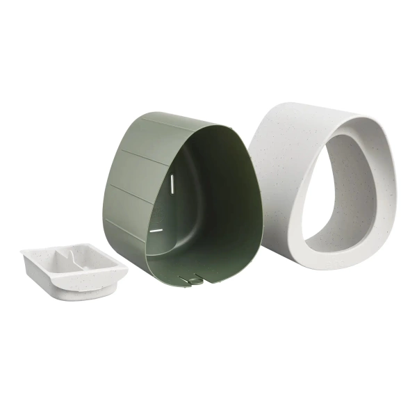 Essential karmnik dla ptaków szary fibrous grey