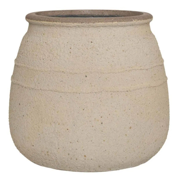 Hestia L 52/46 kamienna donica w greckim stylu piaskowa sahara sand