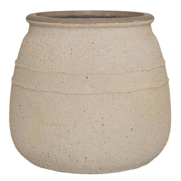 Hestia S 32/28 donica kamienna grecki wzór sahara sand