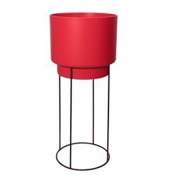B. For Studio 30 doniczka na wysokim stojaku czerwona / brilliant red